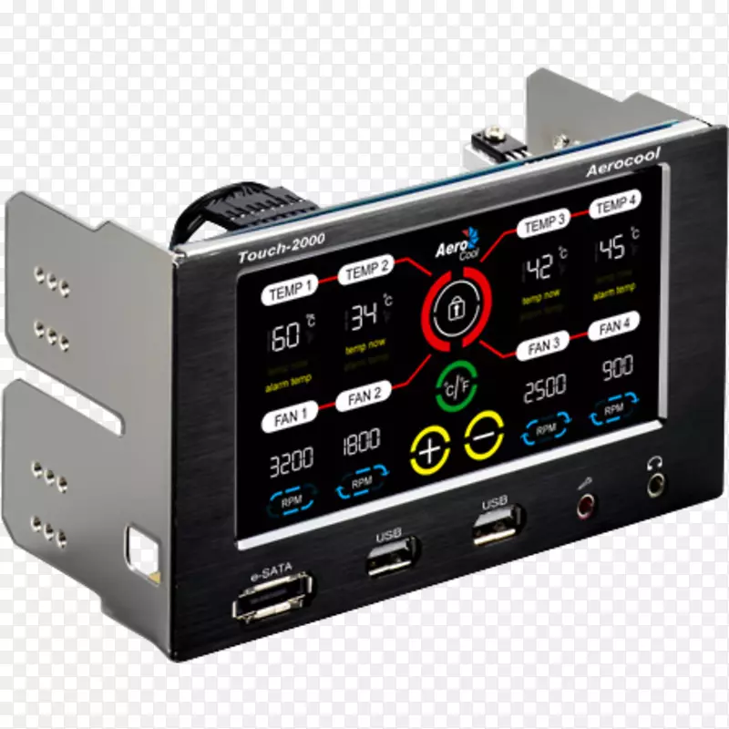 电脑风扇控制游戏控制器触摸屏液晶显示器前面板风扇