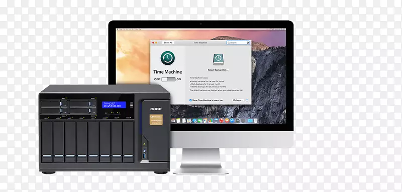 MacBookpro网络存储系统QNAP系统公司。数据存储.数据存储装置