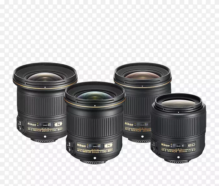数码单反相机镜头Nikon af-s dx nikkor 35 mm f/1.8g Nikon af-s nikkor广角20 mm f/1.8g ed照相机镜头
