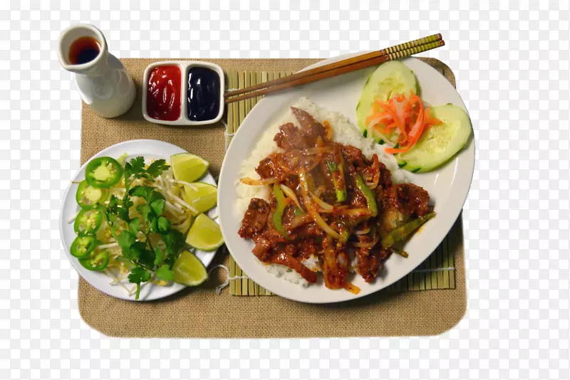 亚洲菜咖喱越南菜素食菜午餐沙拉