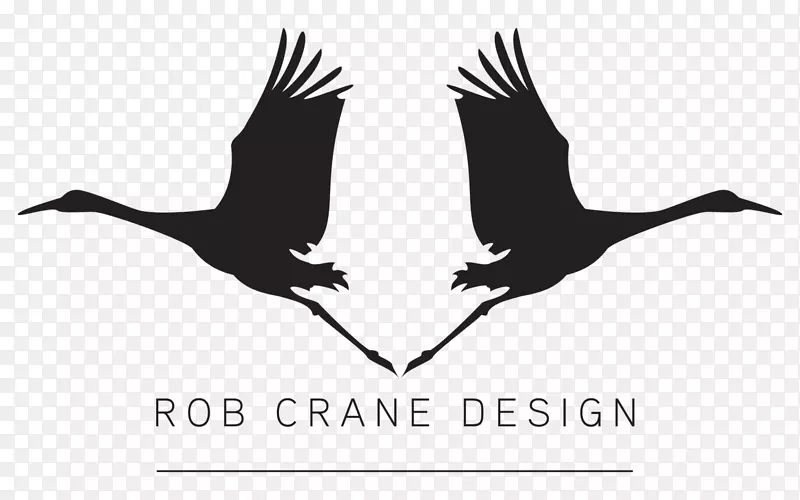 鸭鹤标志图形设计-鸭