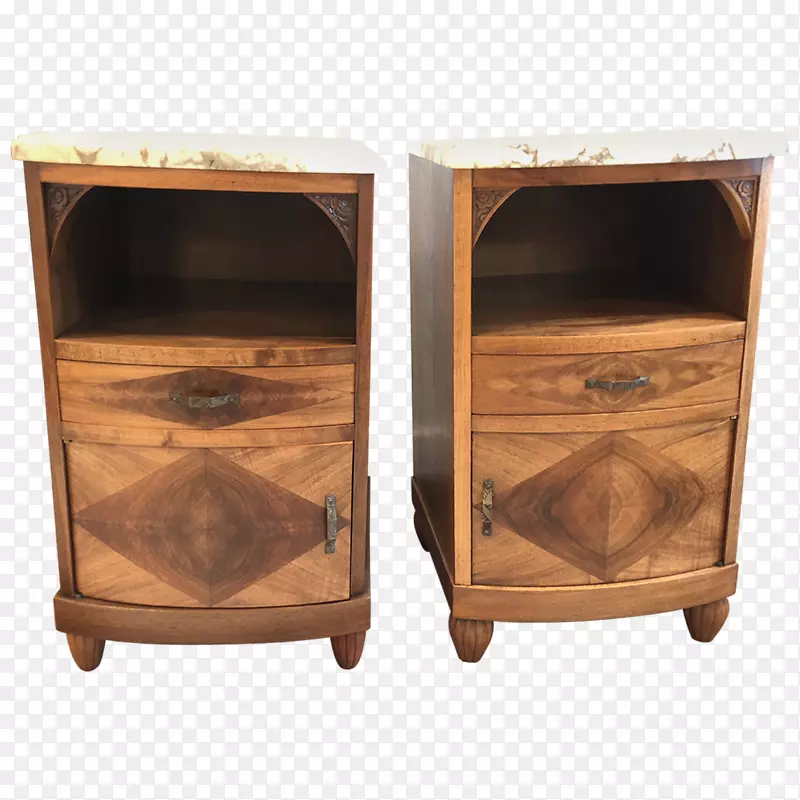 床头柜抽屉木料染色设计