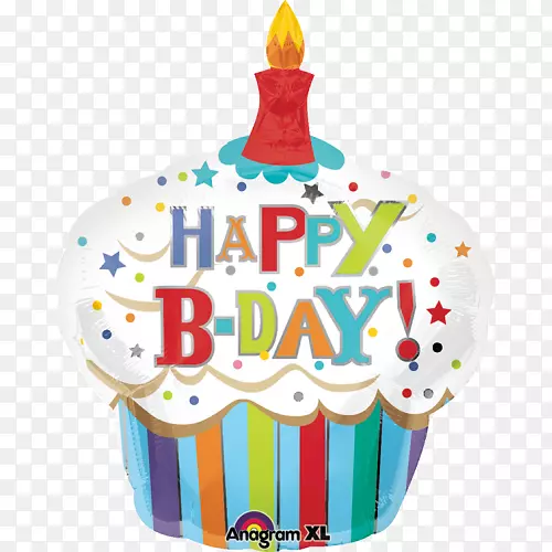 纸杯蛋糕米拉气球生日BOPET-气球