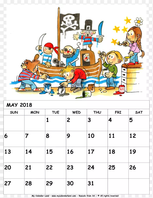 农历一个月-2018年5月