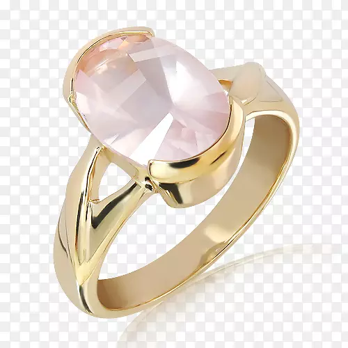 水晶结婚戒指银身珠宝戒指