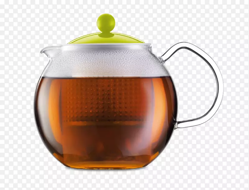 波德姆阿萨姆茶压榨咖啡茶壶-茶