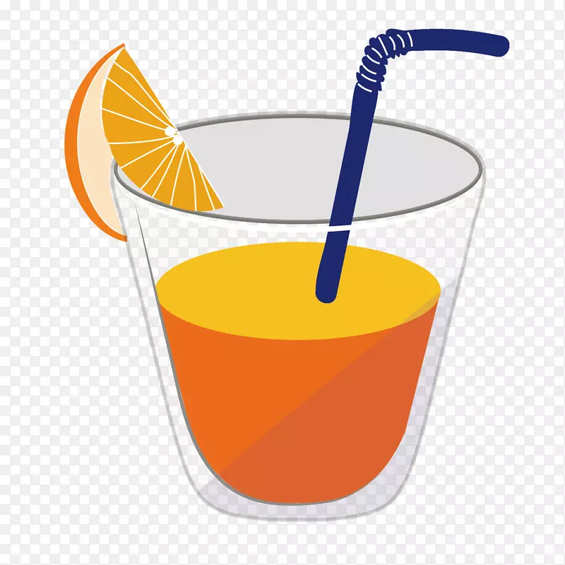 橙汁哈维沃班格鸡尾酒装饰-果汁