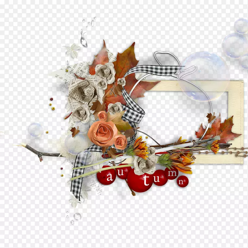 花卉设计艺术切花-秋季框架