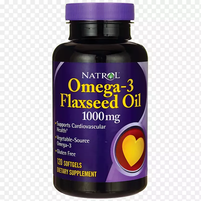 膳食补充剂亚麻油omega-3脂肪酸软凝胶亚麻籽油