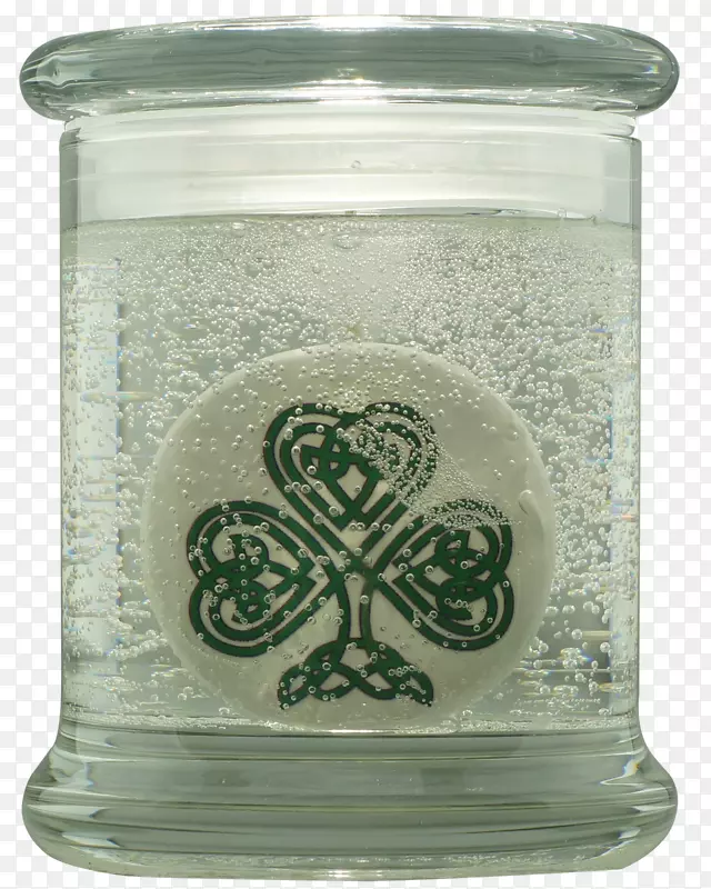 蜡烛玻璃圣帕特里克节象征爱尔兰人-蜡烛