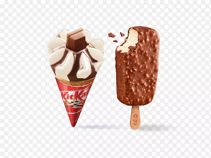 巧克力冰淇淋锥巧克力棒冰淇淋