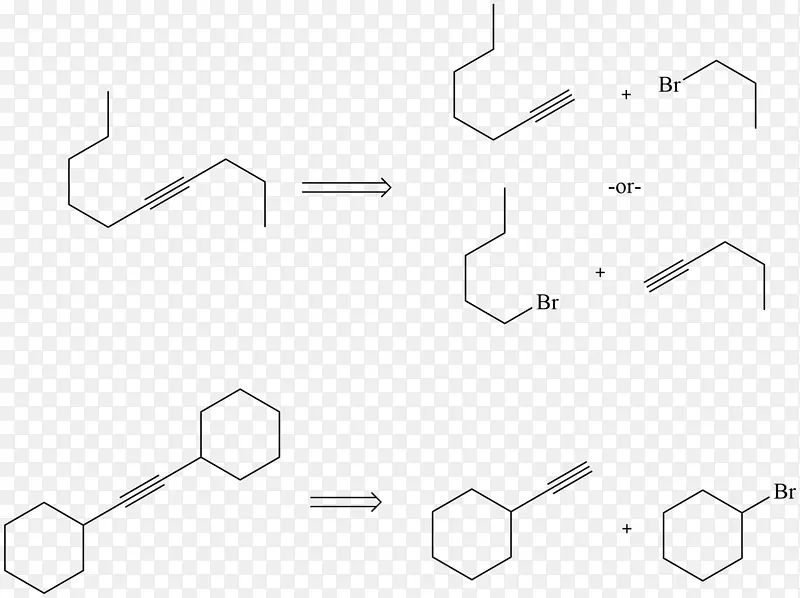 乙酰炔-阴离子化学反应烷基化-其它反应