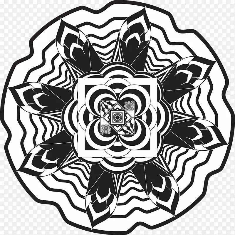 波利尼西亚māOri People纹身艺术家太阳纹身-曼陀罗花