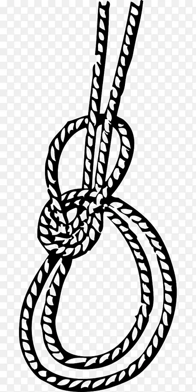 双纽结上的弓绳绳