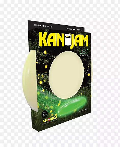 kanjam飞行盘游戏包装和标签.飞行盘