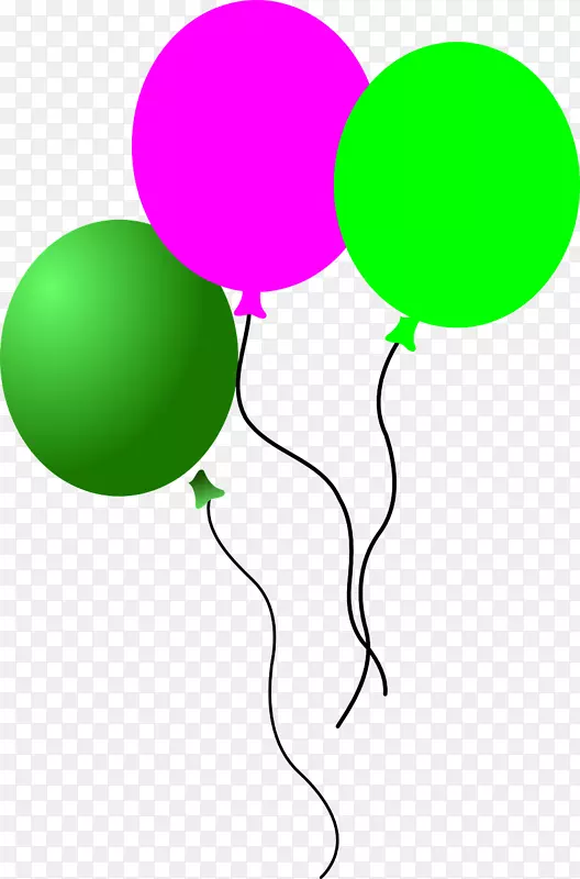 气球派对礼服生日剪贴画-气球