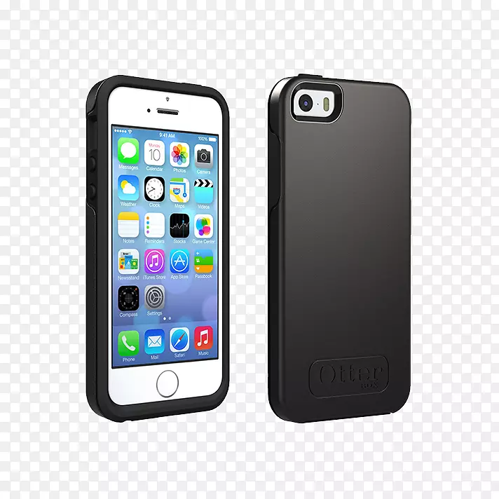 iphone 5s iphone se otterbox我对称系列手机背盖-灰色水晶，落网聚碳酸酯，合成橡胶手机配件.电子配件