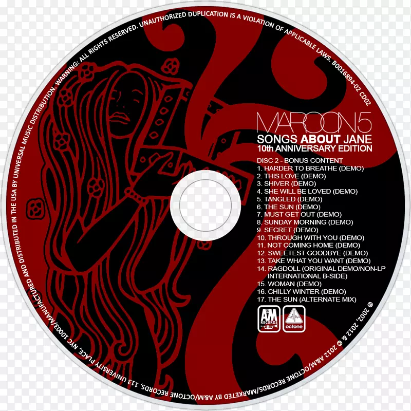 关于简·马龙5的光盘歌曲，曝光过高的专辑-栗色5