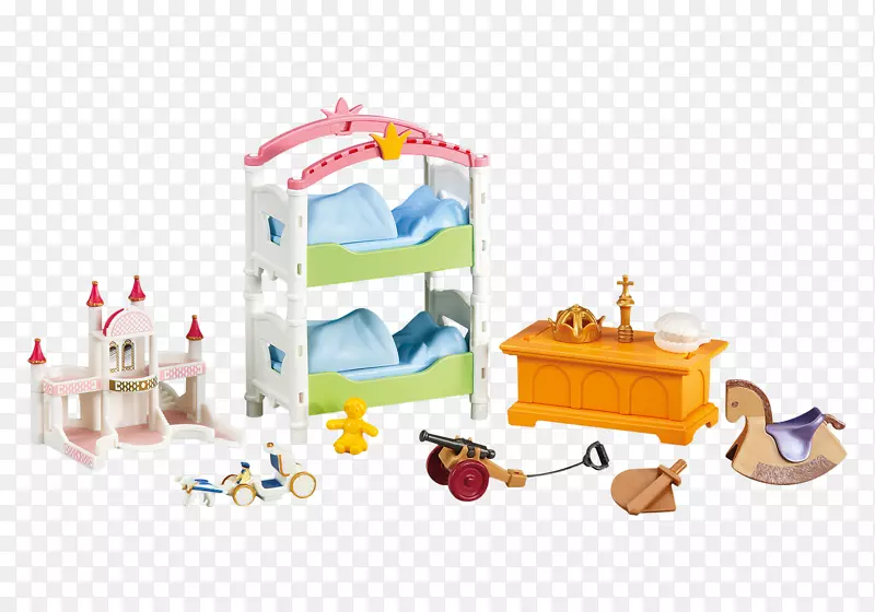 Playmobil卧室儿童娃娃房托儿所-儿童