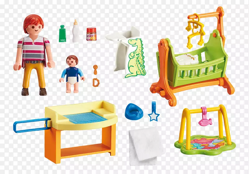 Amazon.com Playmobil玩偶屋婴儿床