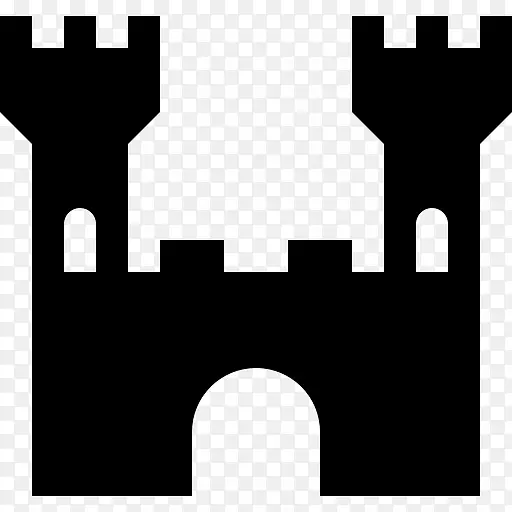 电脑图标建筑城堡标志建筑