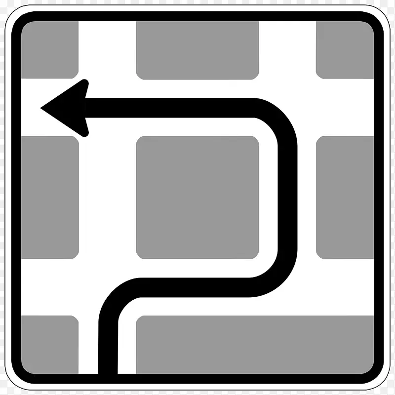 阻塞式交通标志交通工程hak utama pada persimpangan-手绘交通标志