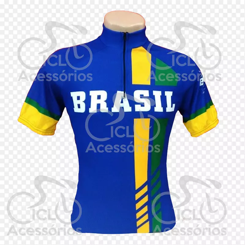 T恤袖ユニフォーム字体-Camisa Brasil