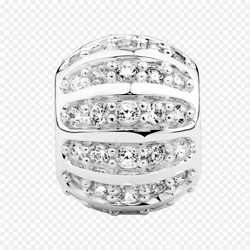 结婚戒指银身珠宝首饰立方氧化锆