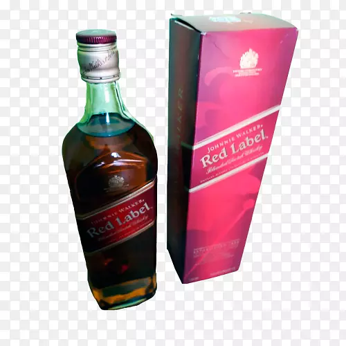威士忌利口酒johnnie walker玻璃瓶酒类饮料-红色标签