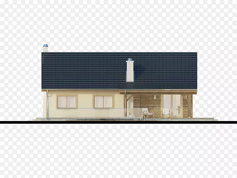 房屋建筑屋顶物业立面-房屋