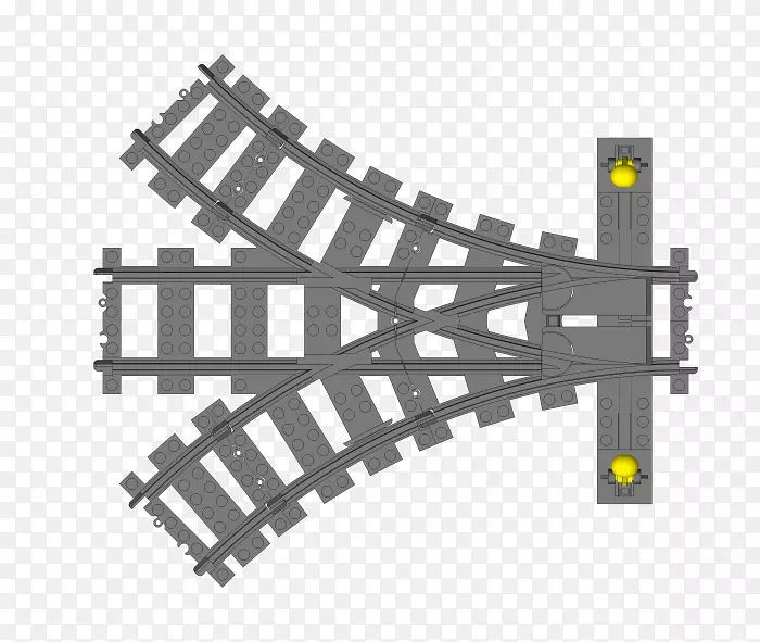 乐高列车轨道运输接线图轨道连续轨道