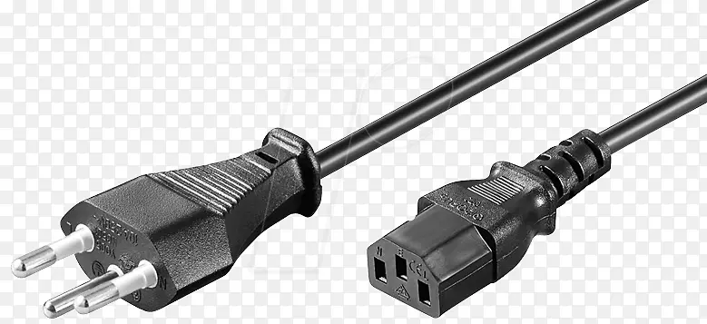电缆iec 60320交流电源插头和插座电缆电源线