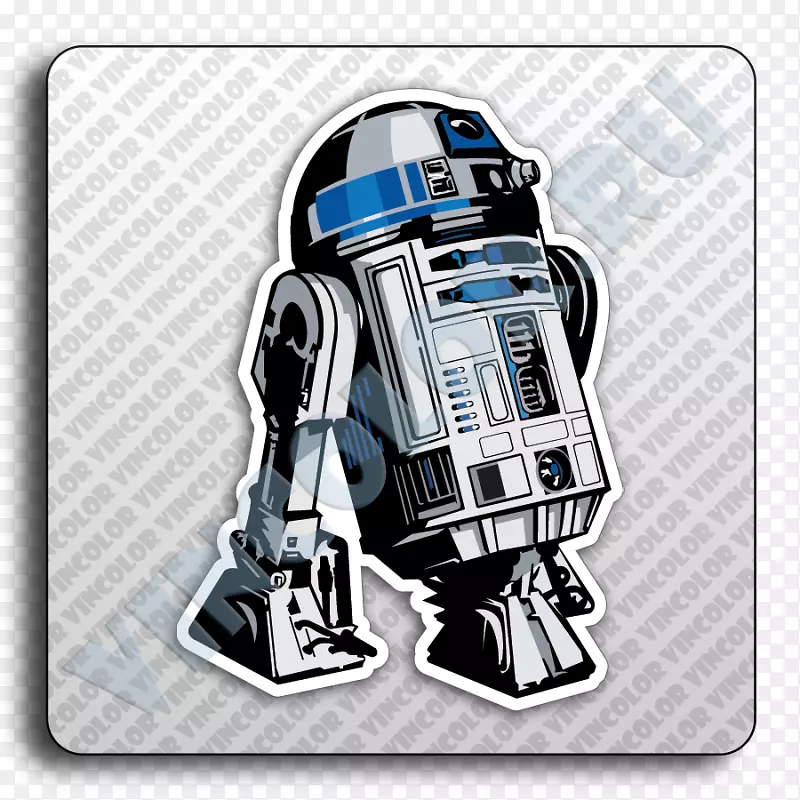 R2-D2 Leia Organa贴纸贴花机器人-R2 D2