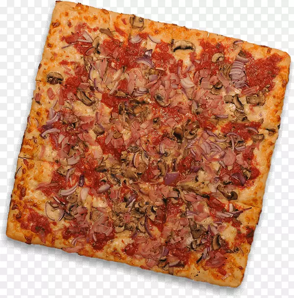 西西里披萨，焦油馅饼，加州式比萨饼-西西里比萨饼