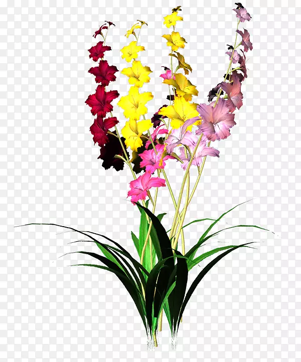 山水花卉设计-兰花