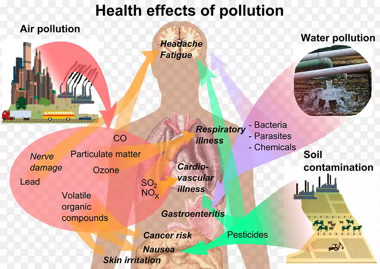健康影响空气污染水污染-健康