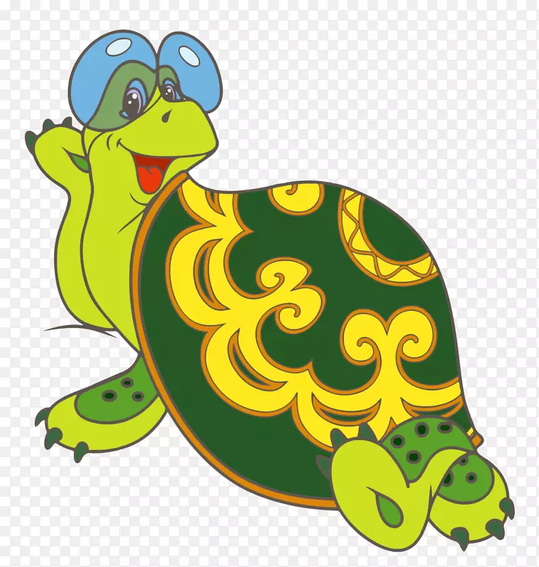 龟狮龟科剪贴画-海龟