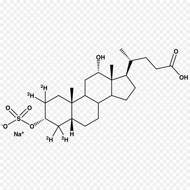 甾醇脱氧胆酸熊果醇结构牛磺胆酸-硫酸钠