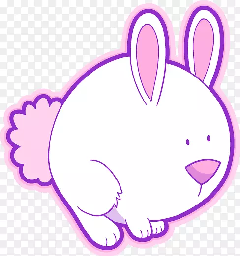 复活节兔子卡通兔剪贴画-兔子
