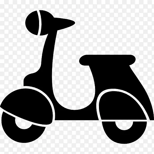 意大利摩托车Vespa剪贴画-Vespa滑板车