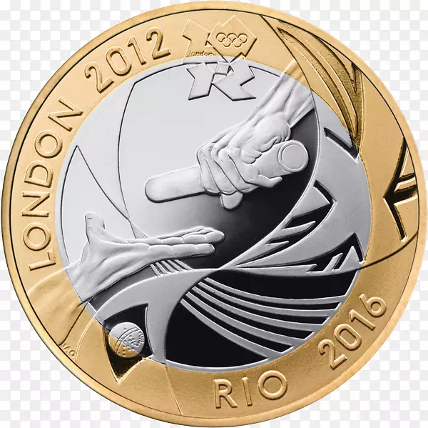 2012年夏季奥运会皇家造币厂2英镑防伪铸币