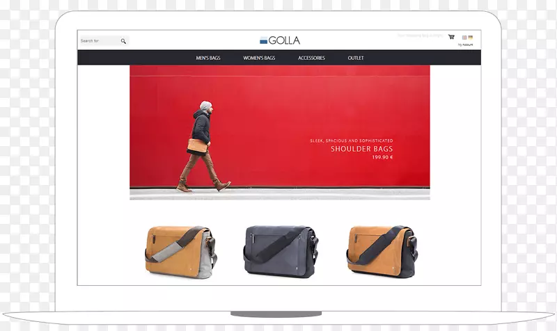 品牌目标市场销售网页-Golla