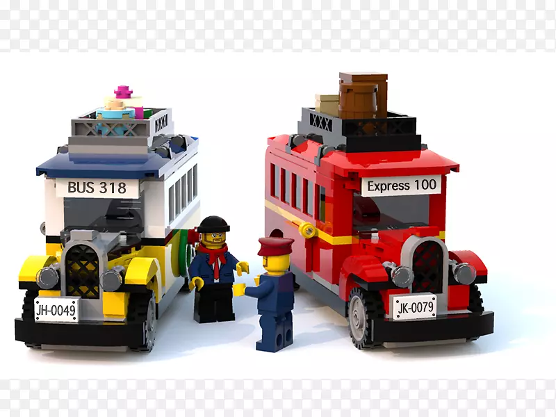 机动车辆乐高急救车-伦敦巴士