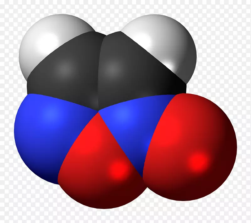呋喃唑烷恶二唑原子杂环化合物填充模型白色烟熏硝酸