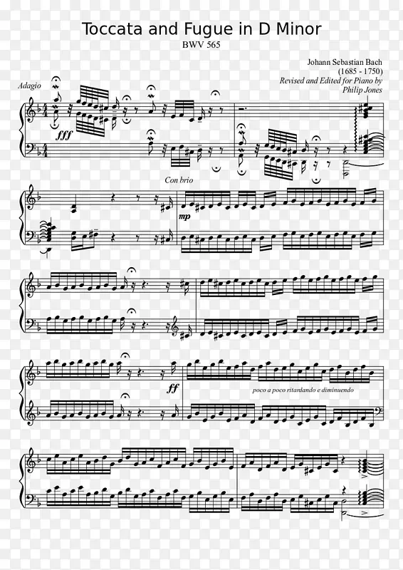 d小调中的托卡塔和赋格，bwv 565作品钢琴作曲家-钢琴