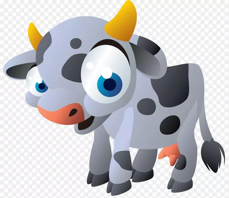 牛磺酸牛-动物绘画-儿童