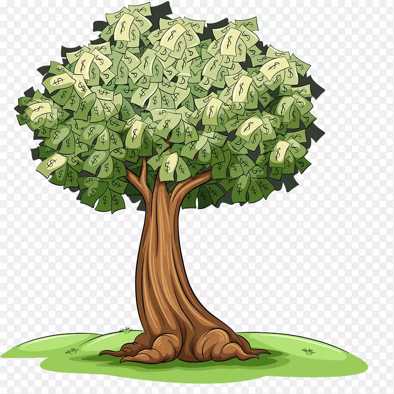 摄影钱版税-免费-钱树