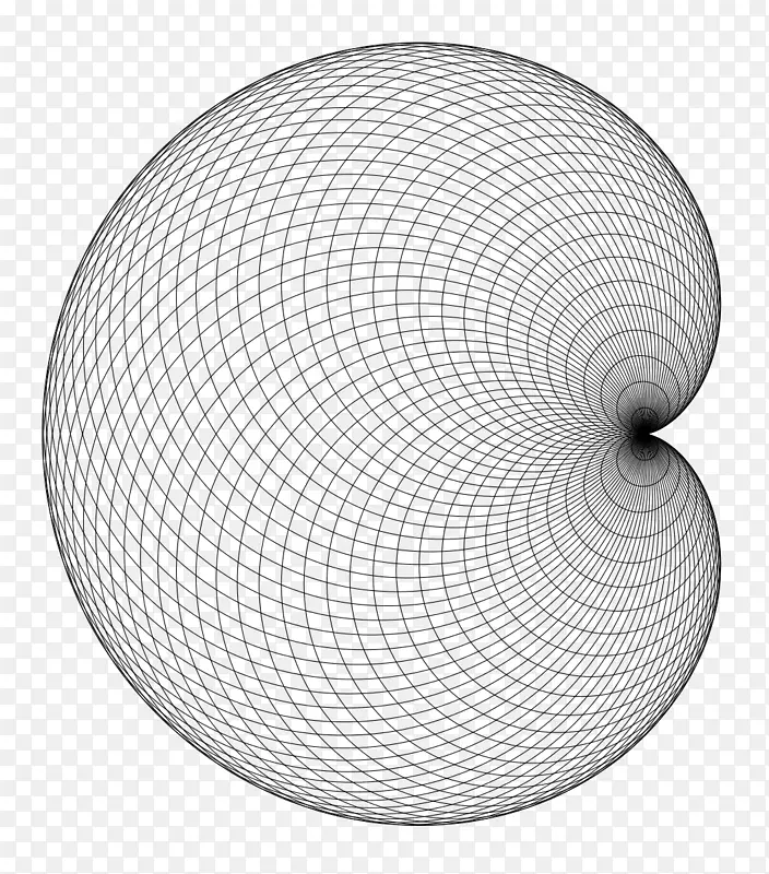 圆心形螺旋图球圈