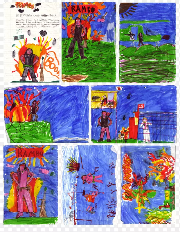 VHS：录像封面艺术：20世纪80年代至90年代初绘画儿童艺术视觉艺术-深油炸机