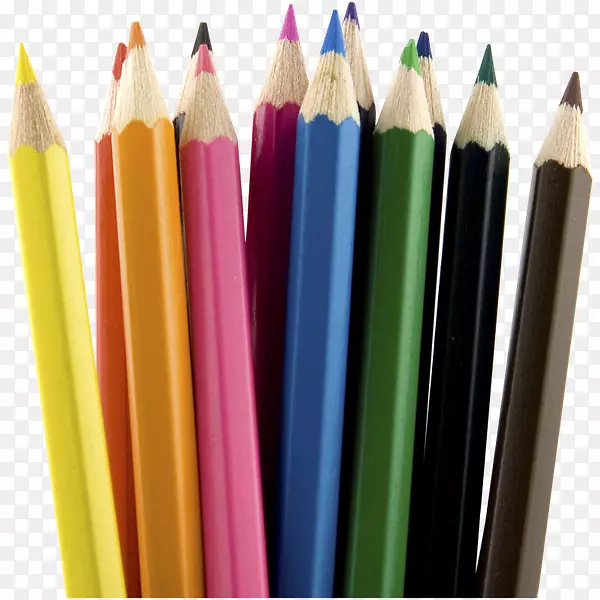 彩色铅笔回形针艺术铅笔